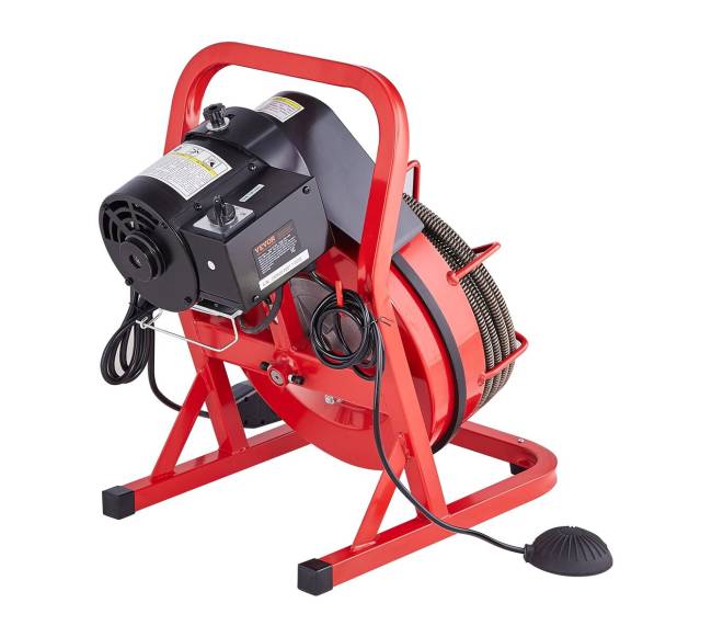 Kanalizacijos valymo mašina su 15 m sraige0