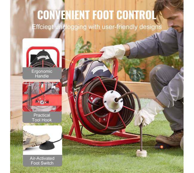 Kanalizacijos valymo mašina su 15 m sraige5