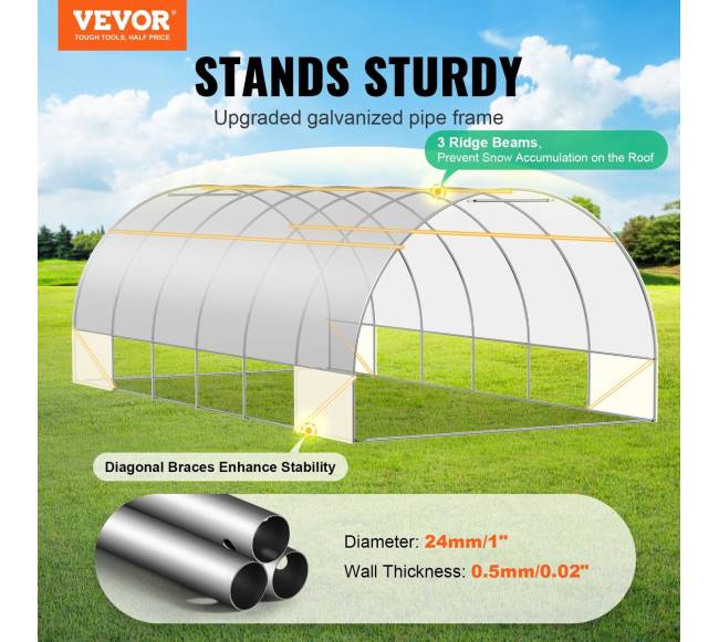 Šiltnamis su tuneliu 590x295x198 cm1