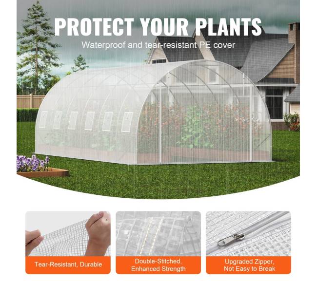 Šiltnamis su tuneliu 590x295x198 cm2