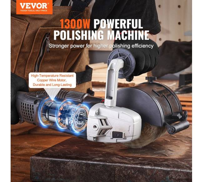 Metalo poliravimo mašina 1300W, 6 greičiai1