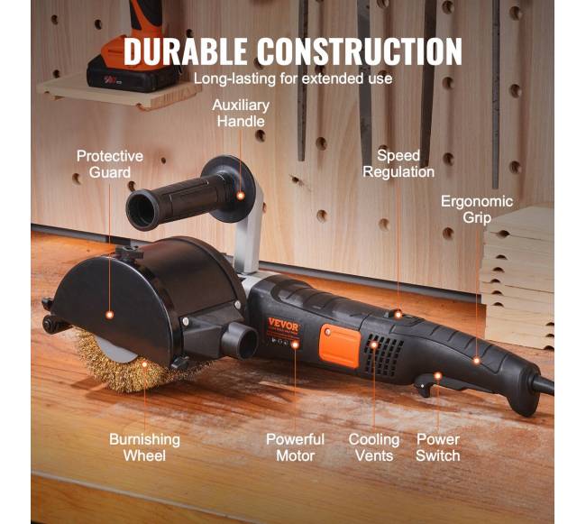 Metalo poliravimo mašina 1300W, 6 greičiai4