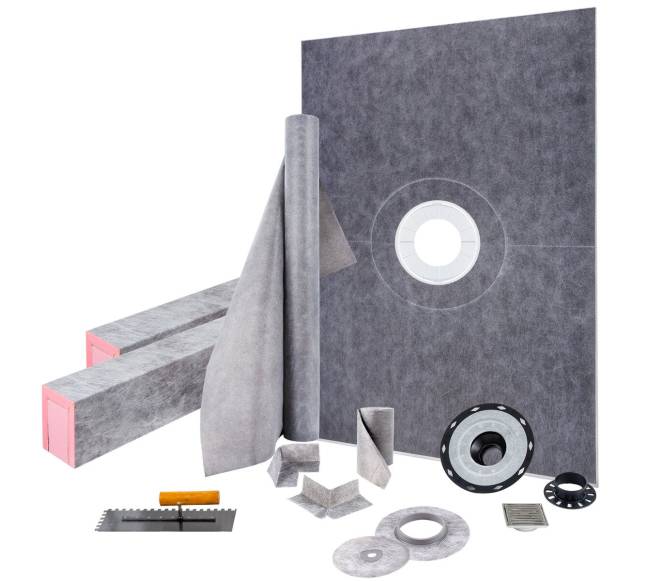 Vandeniui atspari dušo komplektas su centriniu nutekėjimu0