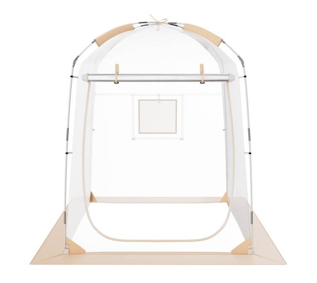 Vienvietis skaidrus sporto palapinės burbulas0