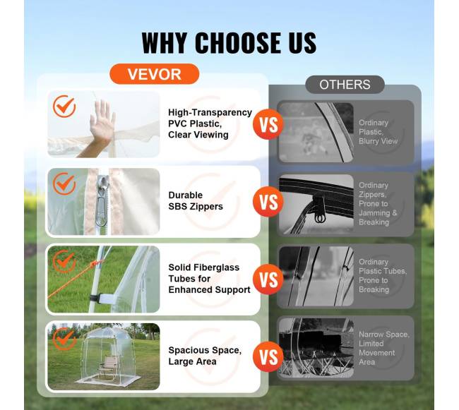 Vienvietis skaidrus sporto palapinės burbulas5