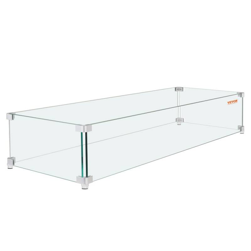 Grilio apsauga nuo vėjo iš grūdinto stiklo0