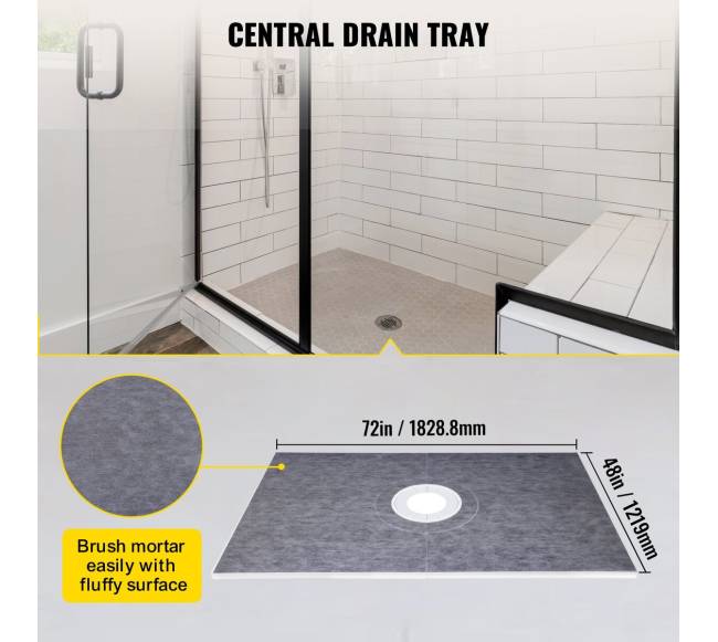 Vandeniui atsparus dušo rinkinys su centrine nutekėjimu1