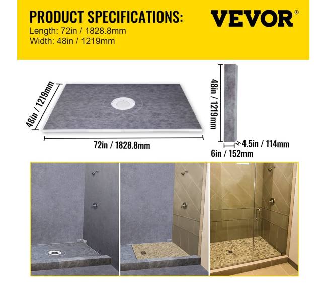 Vandeniui atsparus dušo rinkinys su centrine nutekėjimu6