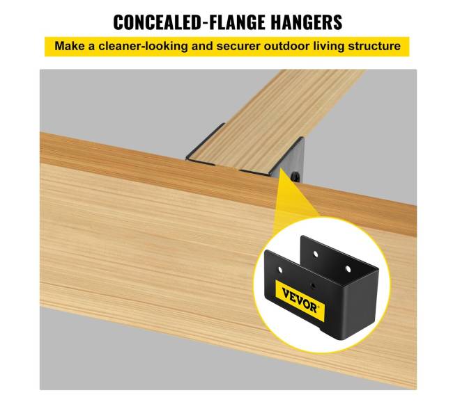 Paslėptas flanšinis sijos laikiklis 24vnt 2x4 medienai1