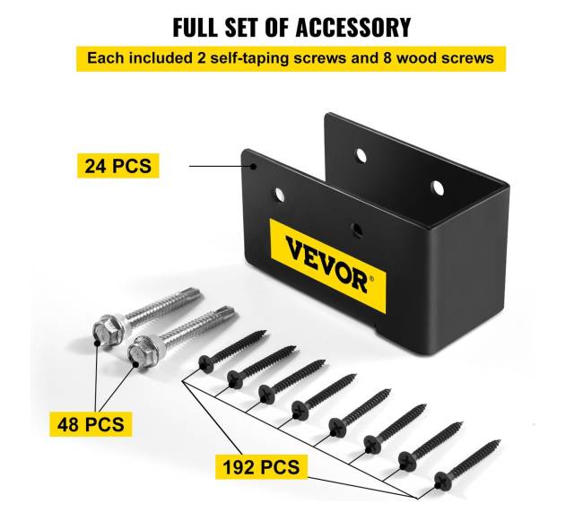 Paslėptas flanšinis sijos laikiklis 24vnt 2x4 medienai4