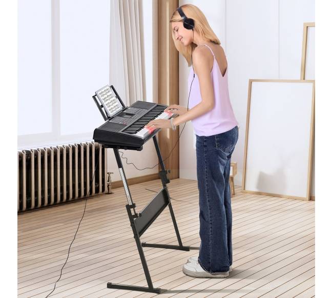 Elektrinis klavišinis pianinas su reguliuojamu stovu7