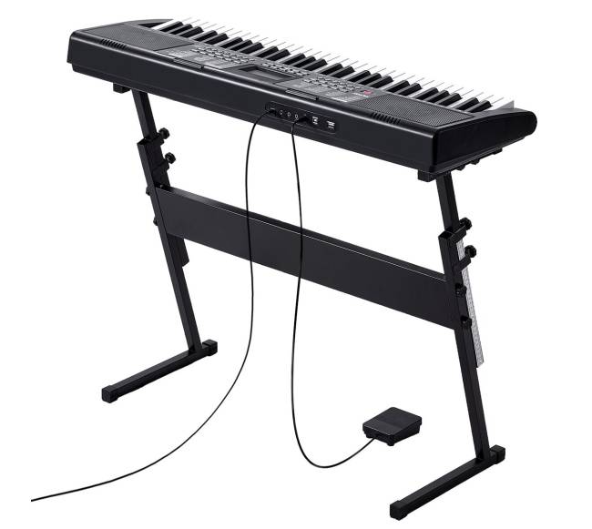 Elektrinis klavišinis pianinas su reguliuojamu stovu8