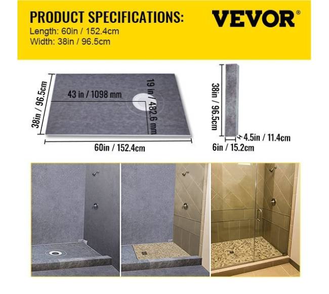 Dušo hidroizoliacijos rinkinys su nutekamuotuoju6