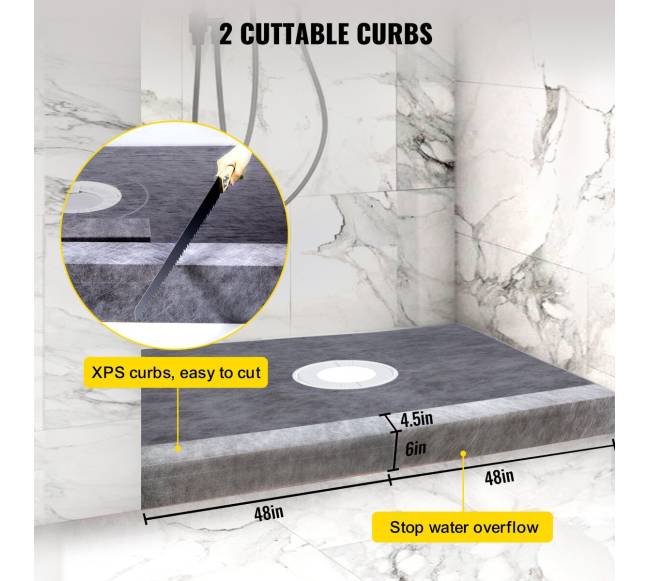 Vandeniui atspari dušo komplektas 122cm x 182cm3