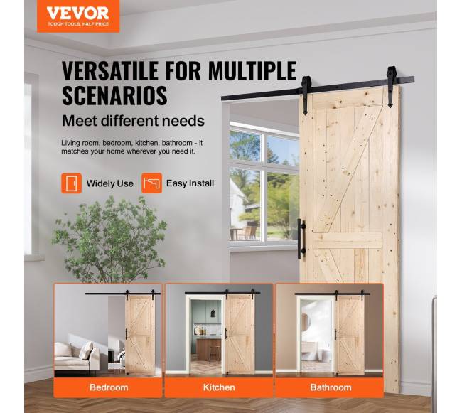 Medinės stumdomos durys su furnitūra1