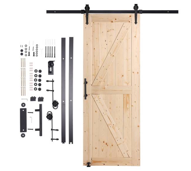 Medinės stumdomos durys su furnitūra8