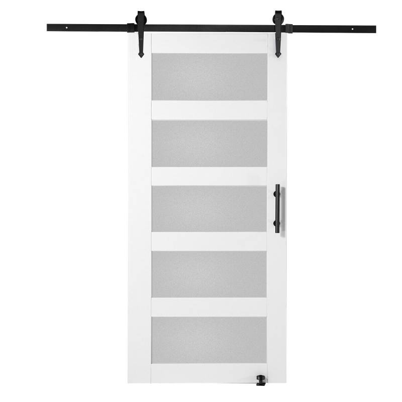 Medinė ir stiklinė stumdomų durų rinkinys0