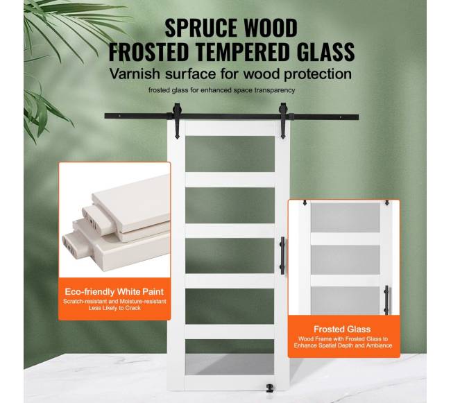 Medinė ir stiklinė stumdomų durų rinkinys2