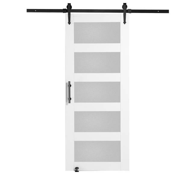 Medinės ir stiklinės stumdomos durys su įrangos komplektu9