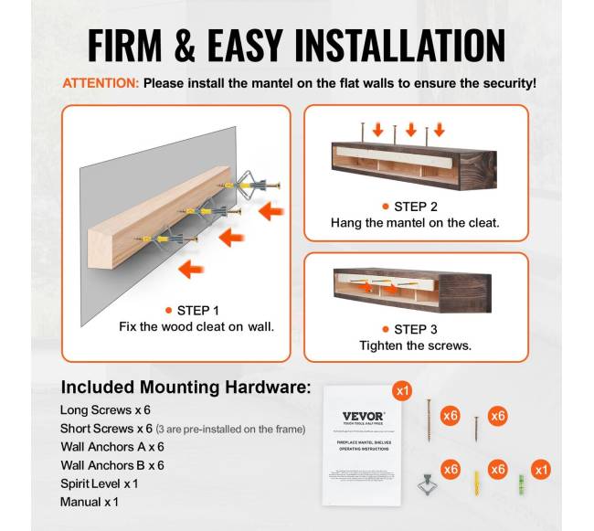 Zidinio lentyna baltos pušies, 183 cm, šviesiai ruda4