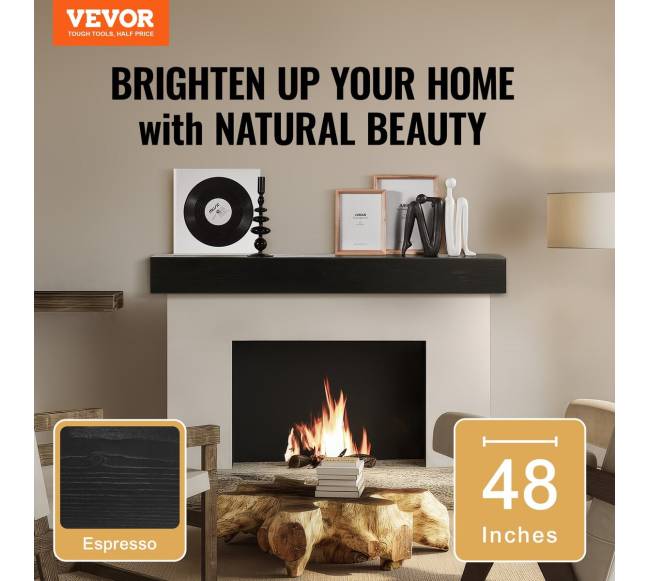 Medinis židinys lentyna 122 cm ekspreso1