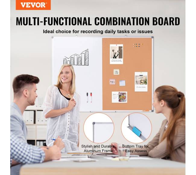 Rašymo ir kamštinė lenta su aliuminio rėmu1