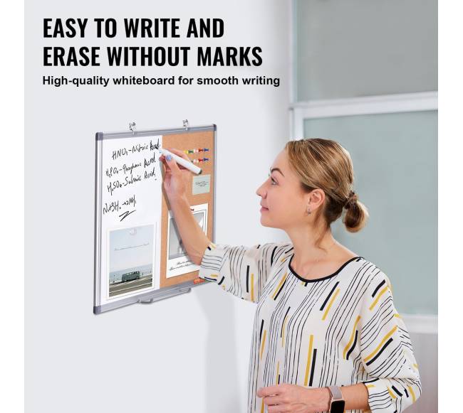 Baltos ir kamštinės lentos derinys su aliuminio rėmu2