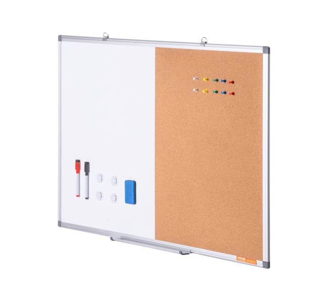 Baltos ir kamštinės lentos derinys su aliuminio rėmu10