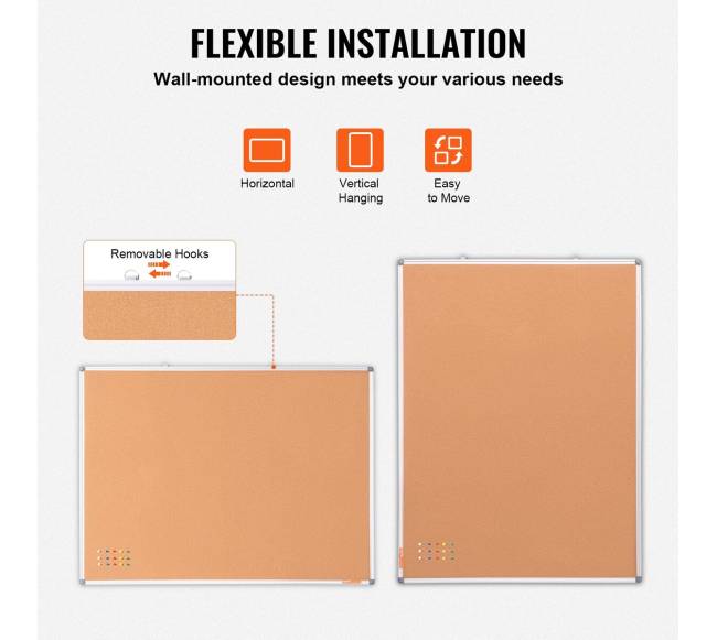 122x91 cm kamštinė lenta su smeigtukais3