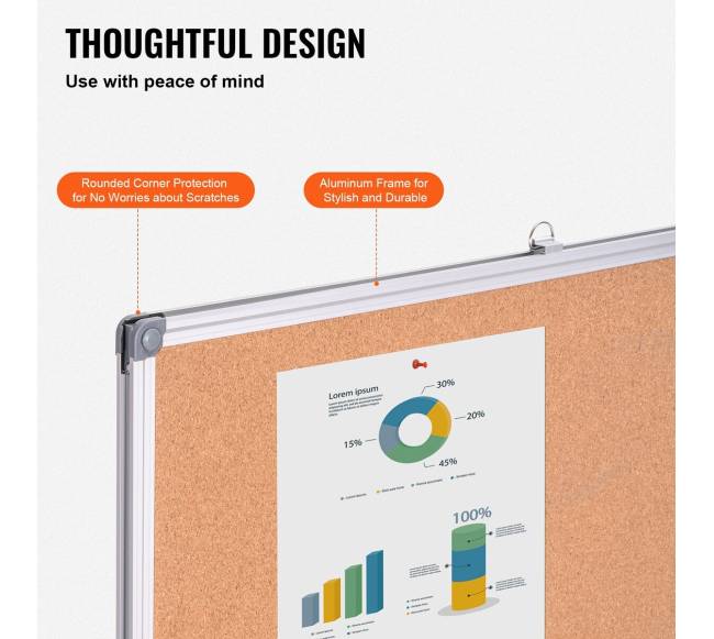 122x91 cm kamštinė lenta su smeigtukais4