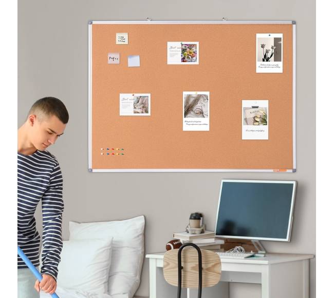 122x91 cm kamštinė lenta su smeigtukais7