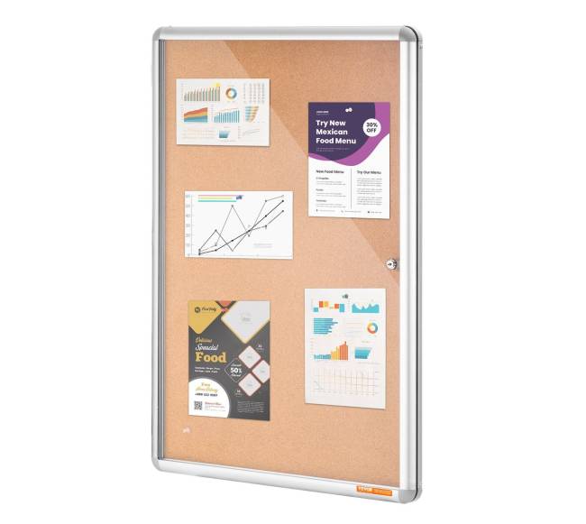 uždara skelbimų lenta su aliuminio rėmu0