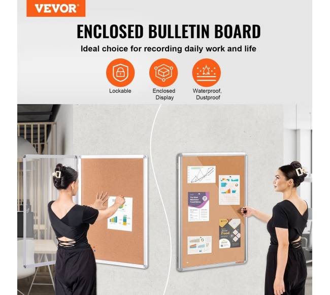 uždara skelbimų lenta su aliuminio rėmu1