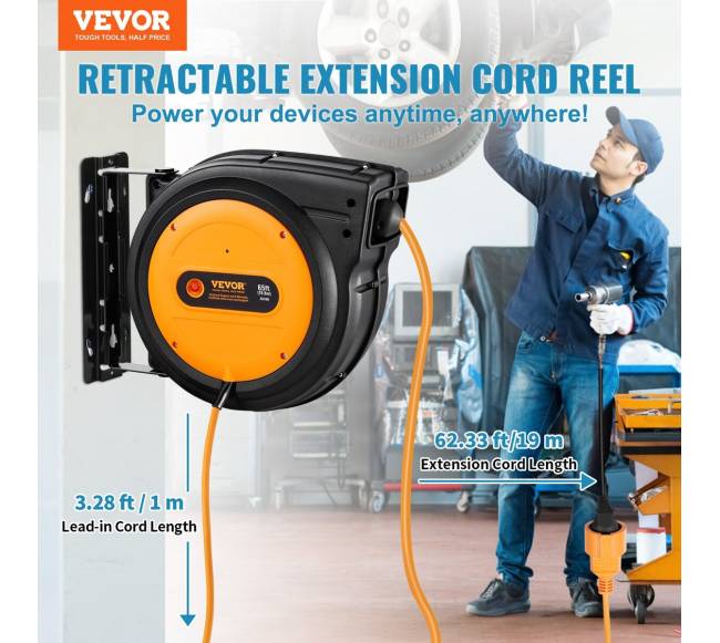 Ištraukiamas prailginimo laidas 19m 1600W1