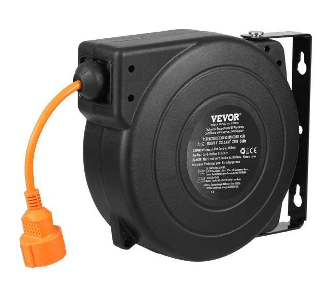 Ištraukiamas prailgintuvo ritinys 15 m 1000W9