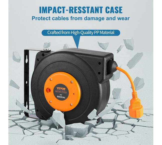 Ištraukiamas maitinimo laido būgnas 19m 1000W4