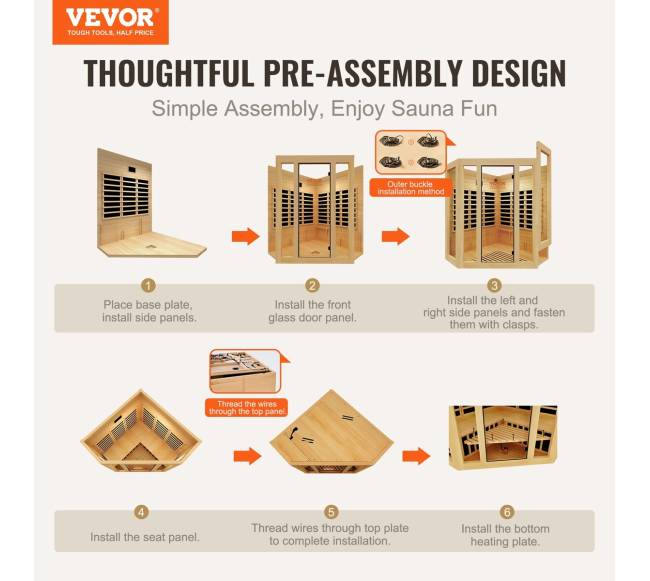Medinė infraraudonųjų spindulių pirtis 3-4 žmonėms1
