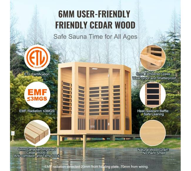 Medinė infraraudonųjų spindulių pirtis 3-4 žmonėms4