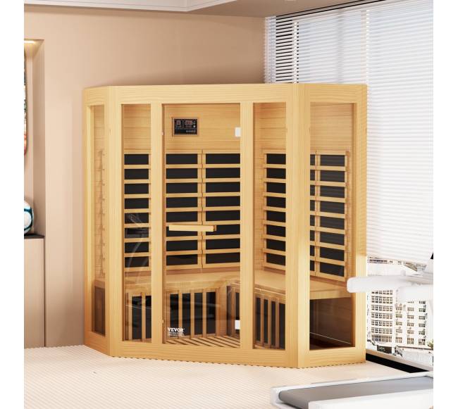 Medinė infraraudonųjų spindulių pirtis 3-4 žmonėms7