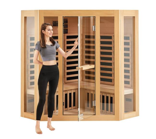 Medinė infraraudonųjų spindulių pirtis 3-4 žmonėms8