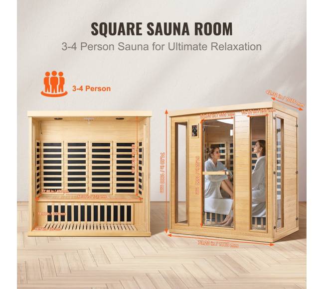 Tolimųjų infraraudonųjų sauna 3-4 asmenims5