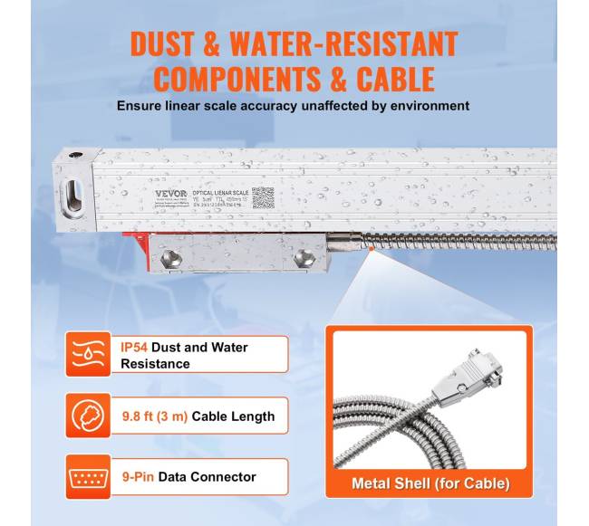 Skaitmeninis 3 ašių DRO ekranas su linijine skalė4
