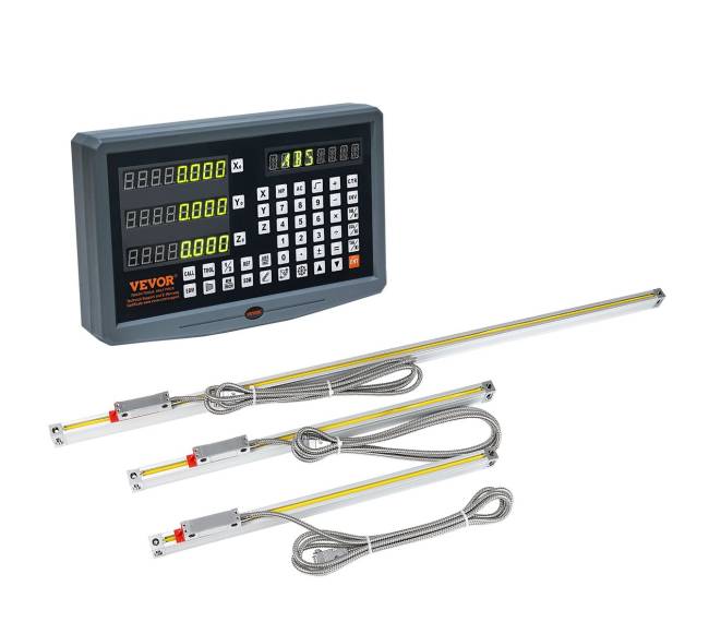 Skaitmeninis 3 ašių DRO ekranas su linijine skalė9