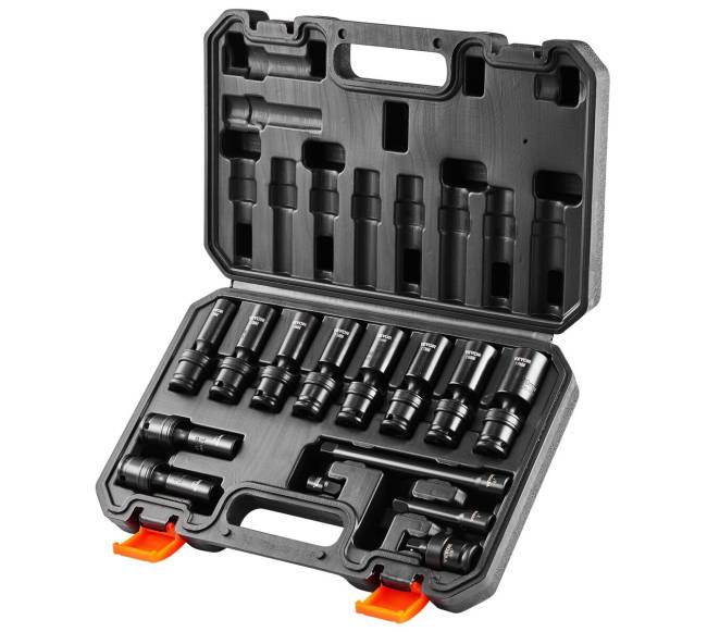 360 laipsnių sukinamų smūginių galvučių rinkinys, 14 vnt.0