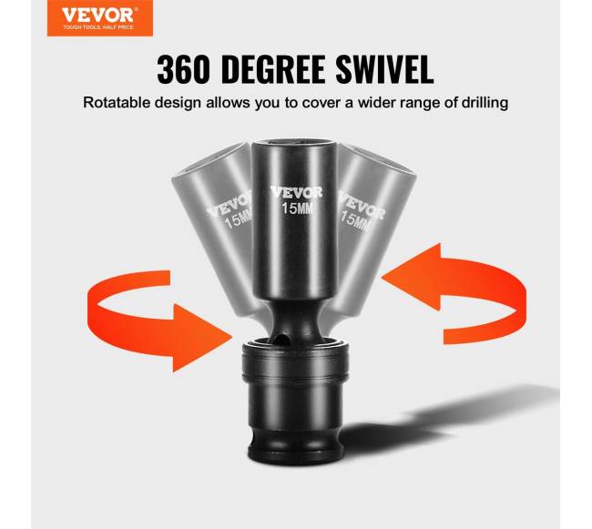 360 laipsnių sukinamų smūginių galvučių rinkinys, 14 vnt.1