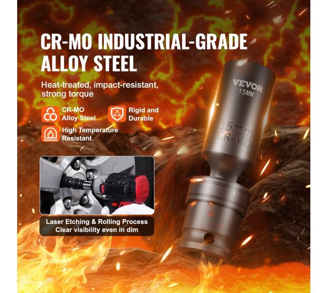 360 laipsnių sukinamų smūginių galvučių rinkinys, 14 vnt.4