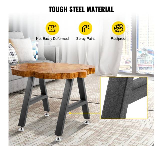 Metalinis stalo kojų rinkinys, A formos1