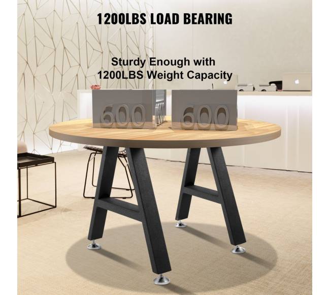 Metalinis stalo kojų rinkinys, A formos3