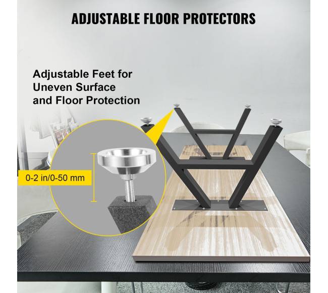 Metalinis stalo kojų rinkinys, A formos4