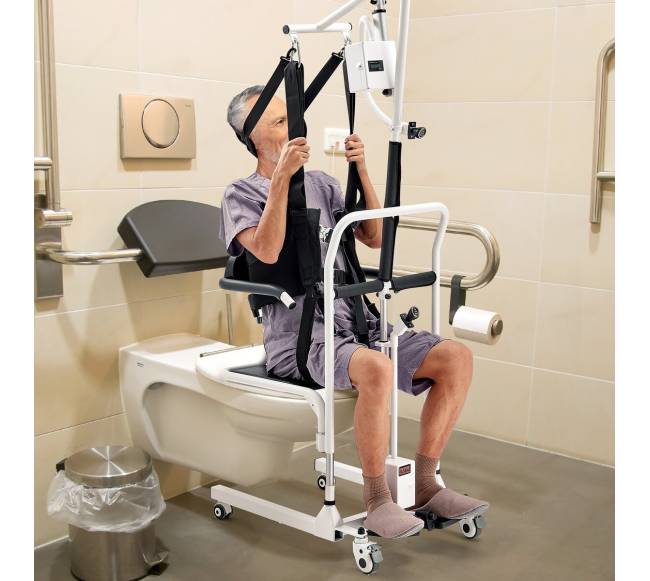 Elektrinis paciento kėlimo vežimėlis su slingu7